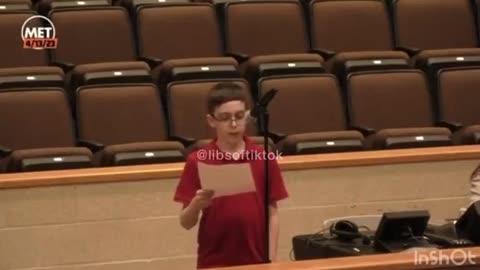 12-year-old's speech to School Board, was sent home with t-shirt that said there are only 2 genders