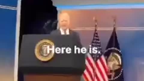 Biden gives his speeches from a fake White House TV set