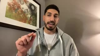 NBA Player Enes Kanter FLAMES Nike for Supporting Slave Labor