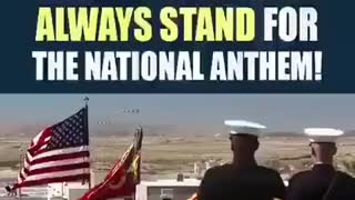 The National Anthem stand up