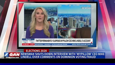 Newsmax shuts down interview with MyPillow CEO over comments on Dominion voting fraud