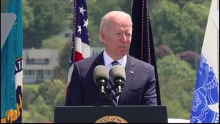 Biden's Brain BREAKS - Forgets Name of Coast Guard Lieutenant Commander He's Honoring