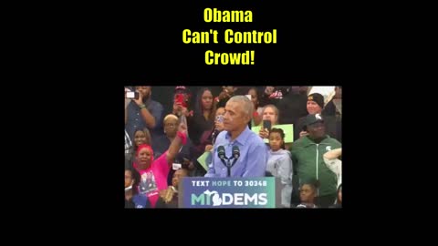 Obama Can't Control Crowd #shorts