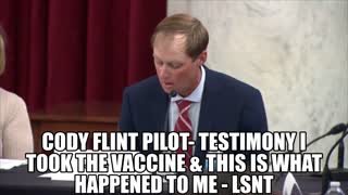 PILOT TESTIFIES I TOOK THE VACCINE. I BLACKED OUT IN CONTROL OF A PLANE