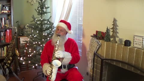 Santa Sax LIVE - Rudolph the Red Nosed Reindeer - Christmas Sax Greg Vail
