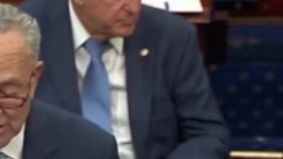 Manchin STANDS UP to Leader Schumer, Walks Out During Speech