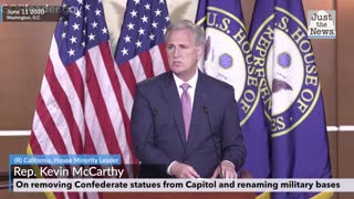 McCarthy talks about removing statues and renaming military bases