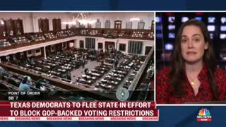 Breaking: Texas Democrats flee state to avoid voting on election integrity bill.