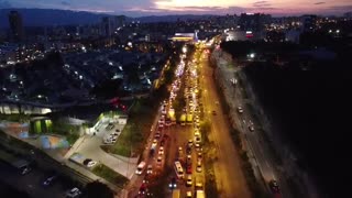 Video: Así captó un dron la congestión vehicular en la Autopista entre Cañaveral y Floridablanca