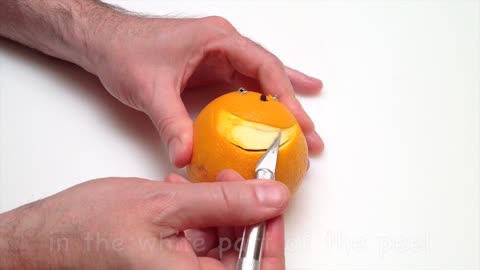 Life hack: Learn how to make a smiling orange