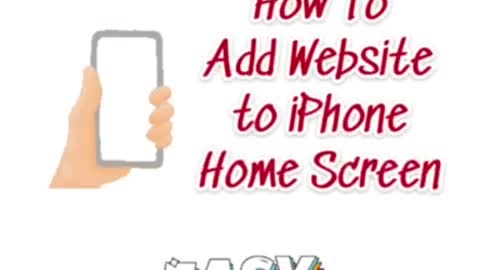 Add website to iPhone home screen