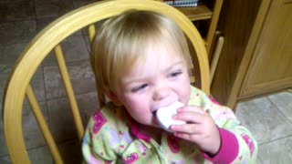 Adorable Toddler Eats Donut In Funniest Possible Way