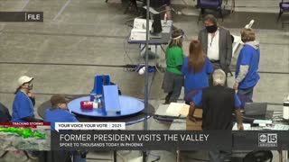 Former President Trump visits the Valley