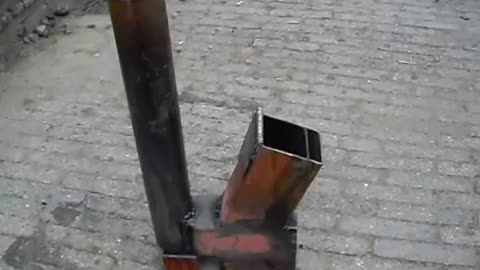Rocket stove heater (on steroids)