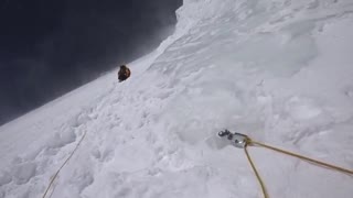 snow mountain climbing