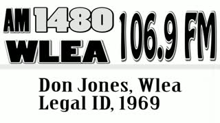 Wlea Archives, Station Jingle/Legal ID, 1969