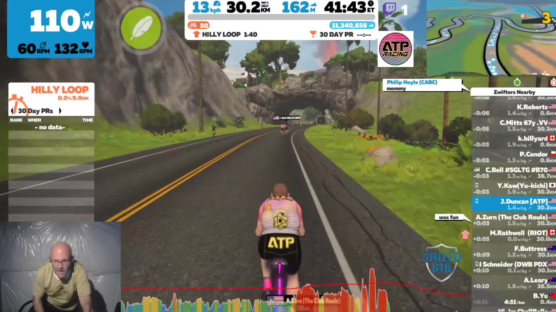 Zwift Tour of Watopia Stage 1 March 30, 2021