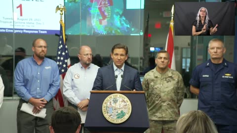 Governor Ron DeSantis Gives Update on Hurricane Idalia From Tallahassee Florida