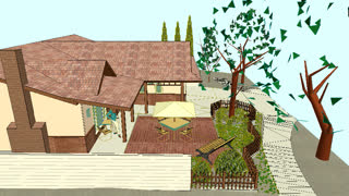 CAD Fly Thru - Residential Front Yard - www.ENRarchitects.com