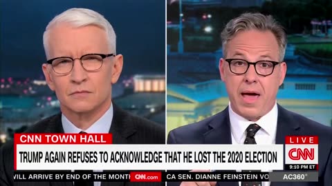 Jake Tapper holds back tears as he complains about Donald Trump destroying CNN on Live TV