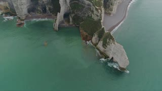 Drone Footage of a Coastal Cliff