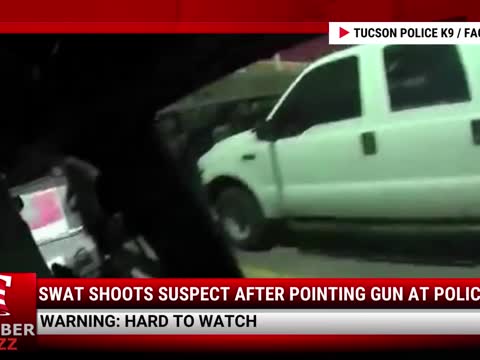 Hard To Watch Video: SWAT Shoots Suspect After Pointing Gun At Police Dog