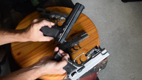 SAR vs CZ Pistol Comparison: P8L, K12SE and K2 45