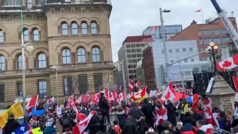 High speed tour through Ottawa during peaceful protests