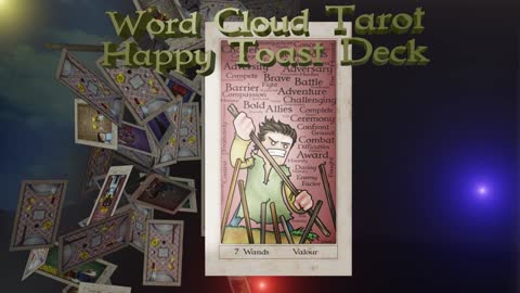 Wordcloud Tarot HappyToast Kickstarter