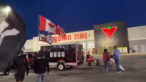 Canadians throw a “F*ck Trudeau Party” in Oakville Canadian Tire parking lot