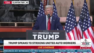 Trump: "For auto workers Biden's forced transition is a transition to hell."