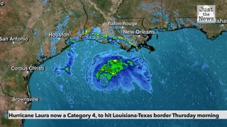 Hurricane Laura now a Category 4, to hit Louisiana-Texas border Thursday morning