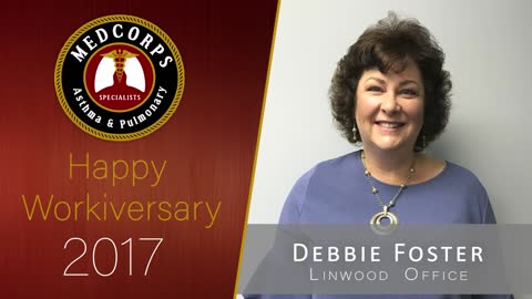 Happy 5 year work anniversary to Debbie in the Linwood office.