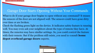 Four Common Garage Door Issues
