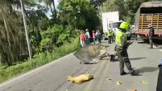 Accidente genera cierre vial en la vía San Gil - Bucaramanga