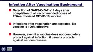 Fauci: "Infections After Vaccination are Expected"