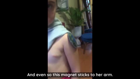 MagnetGate: Magnet sticks to a kid's arm