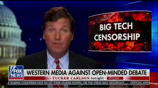 Tucker Carlson decries media censorship