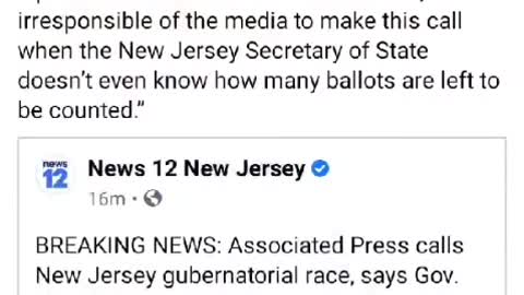 NJ election is NOT official yet