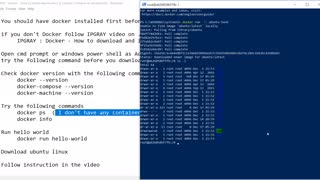 IPGraySpace: Docker - How to install ubuntu Linux in Docker Container in windows