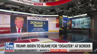 Trump Holds Nothing Back Attacking When Attacking Biden For Border Crisis