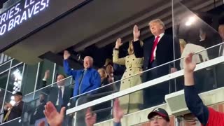 Trump makes appearance at World Series in Atlanta to thunderous reception