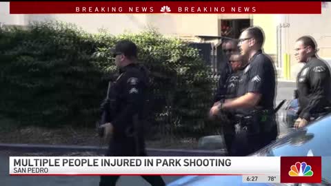 Seven shot, 4 critically in Los Angeles area Peck Park -