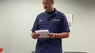 Austin Collett: Separation Speech after Being Discharged from the Coast Guard for Refusing the Covid Vaccine!