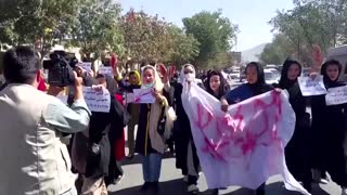 Afghan Hazara women protest after deadly attack