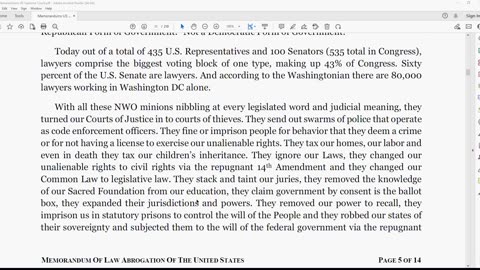 Memorandum Abrogation of the United States Part 5 of 19