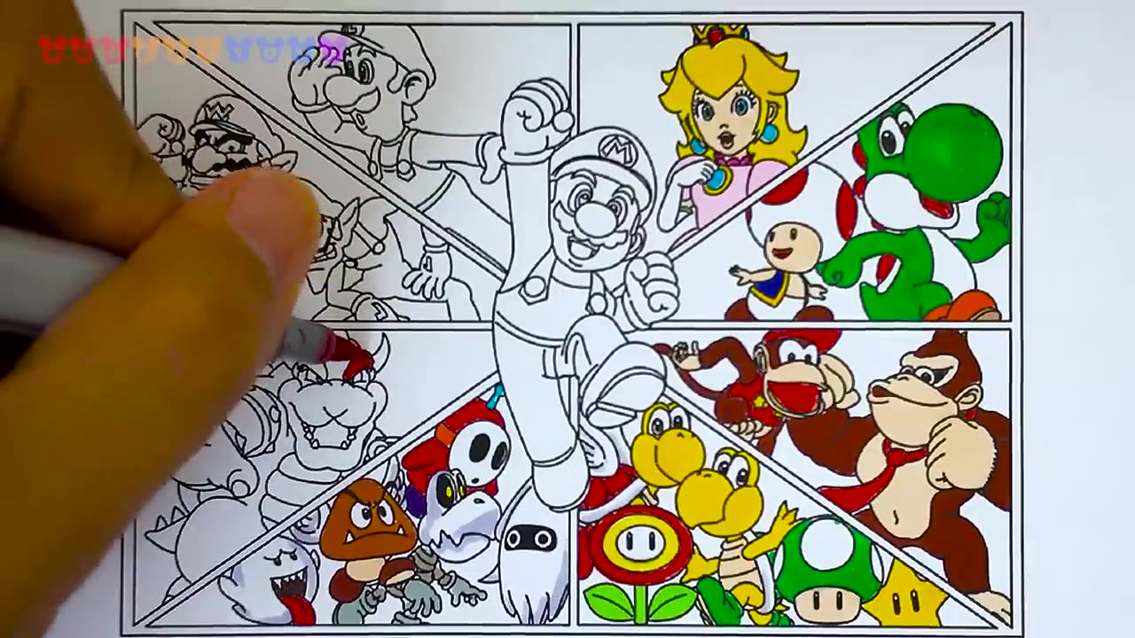 How to Draw MARIO step by step tutorial easy - Barnett Gallery