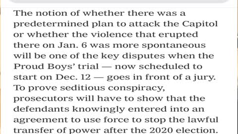 New York Times Admits That FBI Infiltrated Proud Boys on January 6th