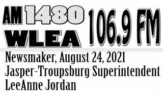 Wlea Newsmaker, August 24, 2021, Jasper-Troupsburg Superintendent LeeAnne Jordan