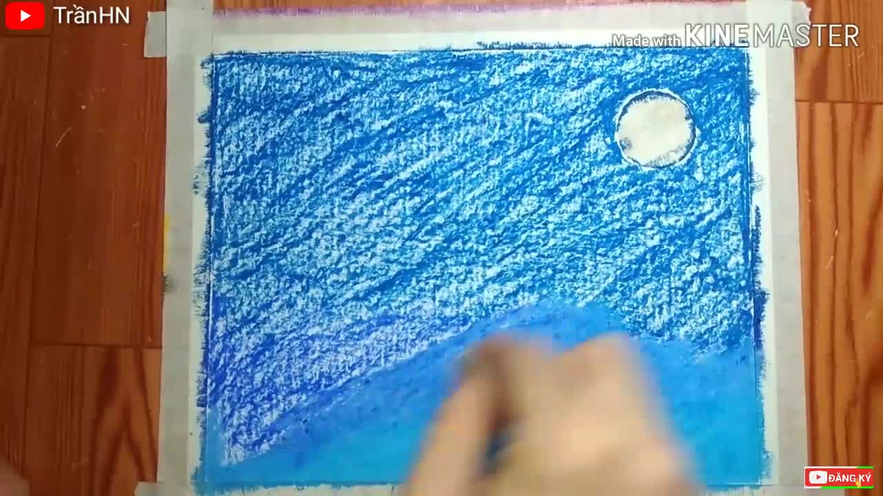 Cách vẽ tranh phong cảnh galaxy bằng màu sáp dầu đơn giản cho người mới tập   YouTube